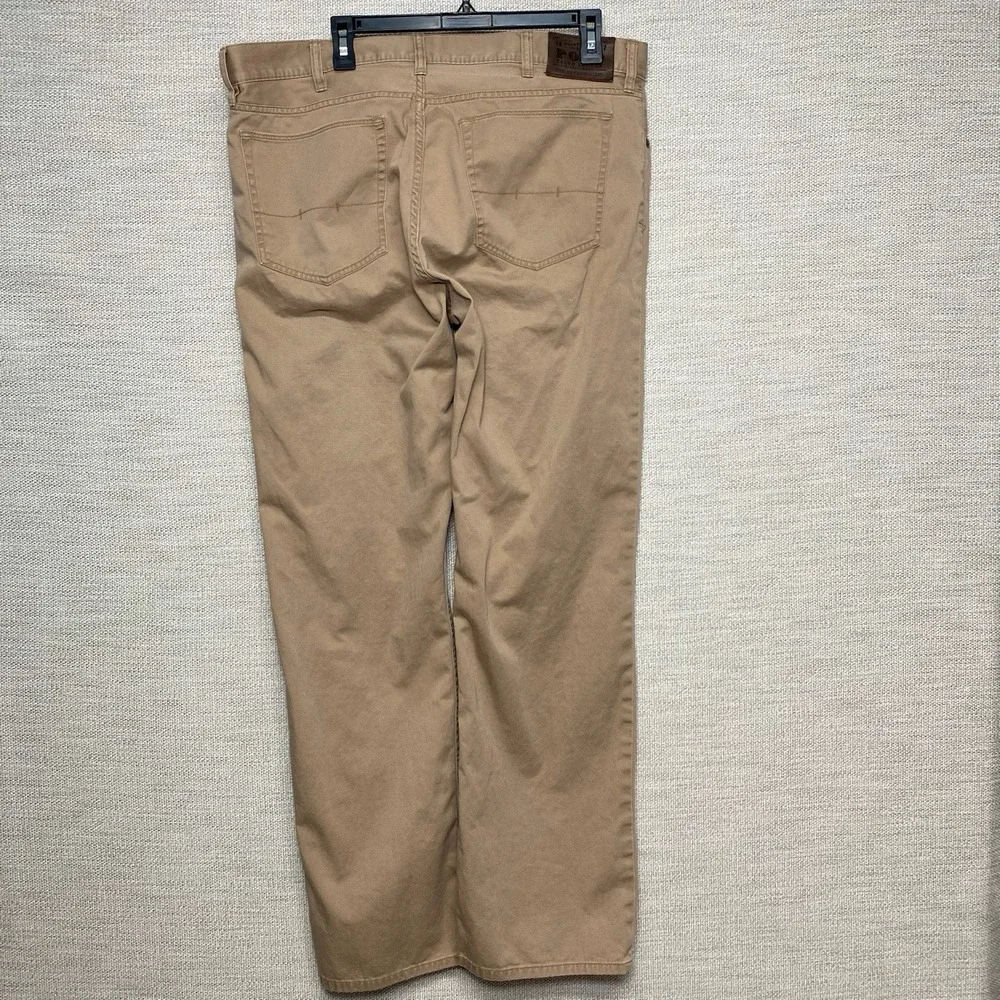 Polo Ralph Lauren 650 Straight 5 Pocket Pants 38x32 Twill Brown